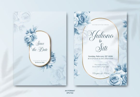 Download Wedding Invitation Template with Flowers - Wedding invitation Collection