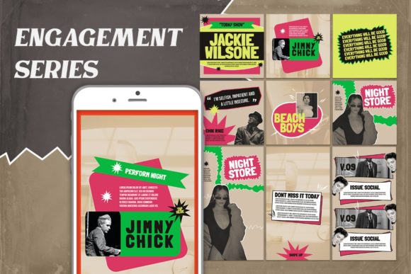 Download Engagement Instagram Templates - Premium Bundle